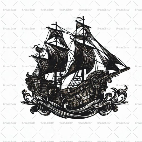 Antikes Piratenschiff